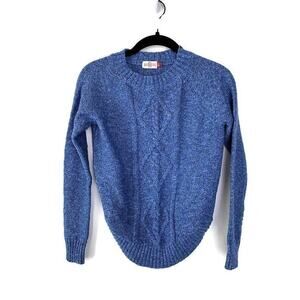 Womens Blue Cable Knit Sweater By So. Size S Long Sleeve